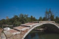 Devil`s bridge on island of Torcello, Venice, Italy Royalty Free Stock Photo