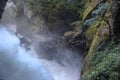 Devil`s Cauldron waterfall. Banos. Ecuador Royalty Free Stock Photo