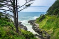 Devil`s churn overlook, Cape Perpetua, Yachats, Oregon Coast, USA