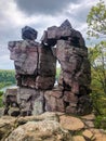 Devil`s Doorway at Devil`s Lake State Park in Wisconsin Royalty Free Stock Photo