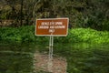Devil's Eye Spring Sign - Ichetucknee River