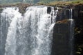 Devil`s Pool at the head of Victoria Falls Royalty Free Stock Photo