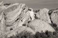 Devil's Punchbowl in Southern California in Black and White