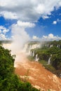 Devil's throat of Iguazu falls, Brazil, Argentina Royalty Free Stock Photo