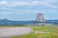 Devil`s Tower monument in northeast Wyoming, USA. Travel America. Royalty Free Stock Photo