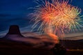 4th of July fireworks celebration at Devil's Tower National Mounument