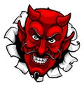 Devil Satan Evil Mascot Cartoon Face