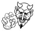Devil Gamer Video Game Controller Mascot Cartoon Royalty Free Stock Photo