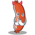Devil sausage character cartoon style