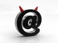 Devil at-sign Royalty Free Stock Photo