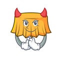 Devil table cloth mascot cartoon Royalty Free Stock Photo