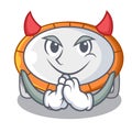 Devil trampoline illustration icon for cartoon design