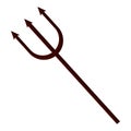 Devil trident halloween accessory icon