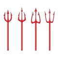 Devil Trident Vector Royalty Free Stock Photo