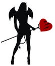 Devil woman Royalty Free Stock Photo
