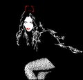 Devil woman dressed