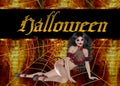Devil Woman Halloween Background