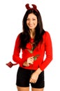 Devil Woman Valentine Royalty Free Stock Photo