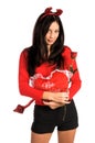 Devil Woman Valentine Royalty Free Stock Photo