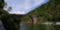 Maddalena bridge in Lanzo Torinese italy