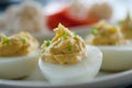 Deviled egg appetizer Royalty Free Stock Photo