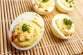 Deviled Eggs Chives Royalty Free Stock Photo