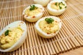 Deviled Eggs Chives Royalty Free Stock Photo