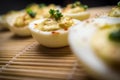 Deviled Eggs Chives Royalty Free Stock Photo