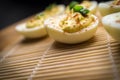 Deviled Eggs Chives Royalty Free Stock Photo
