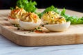 Deviled Eggs Paprika Royalty Free Stock Photo