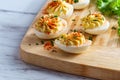 Deviled Eggs Paprika Royalty Free Stock Photo