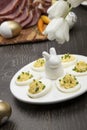 Deviled Eggs Sidedish for Easter Royalty Free Stock Photo