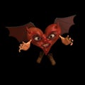 Devilish Heart Royalty Free Stock Photo