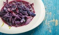 Devilish red cabbage Royalty Free Stock Photo