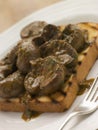 Devilled Lambs Kidneys on Toast Royalty Free Stock Photo