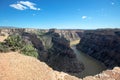 Devils Canyon overlook of the Bighorn Canyon River on the border of Montana and Wyoming USA Royalty Free Stock Photo