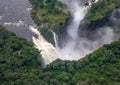 Devils Cataract at the famous Victoria Falls between Zambia and Zimbabwe Royalty Free Stock Photo