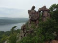 Devils Doorway at Devils Lake State Park Royalty Free Stock Photo