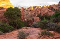 Devils Garden Trail Rock Formations in Utah Royalty Free Stock Photo