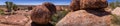 Devils Marbles, Australian outback Royalty Free Stock Photo