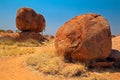 Devils marbles rock erosion red granite Royalty Free Stock Photo