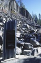 Devils Postpile National Monument in California Royalty Free Stock Photo