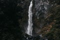 Devils Punchbowl Waterfall, South Island, New zealand. Royalty Free Stock Photo