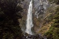 Devils Punchbowl Waterfall, South Island, New zealand. Royalty Free Stock Photo