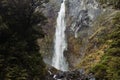 Devils Punchbowl Waterfall, South Island, New zealand. Royalty Free Stock Photo