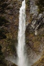 Devils Punchbowl Waterfall, South Island, New zealand. Royalty Free Stock Photo