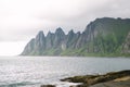 Devils Teeth, Tungeneset, Senja, Norway Royalty Free Stock Photo