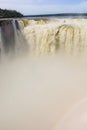 Devils Throat fall, in Iguazu river, Brazil Argentina border. Cataratas Iguacu