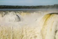 Devils Throat fall, in Iguazu river, Brazil Argentina border. Cataratas Iguacu