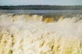 Devils Throat fall, in Iguazu river, Brazil Argentina border. Cataratas Iguacu